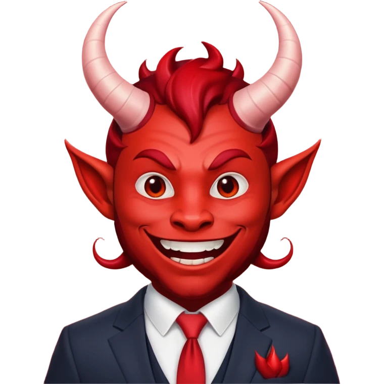 mischevious devil guy thats not scary, emoji