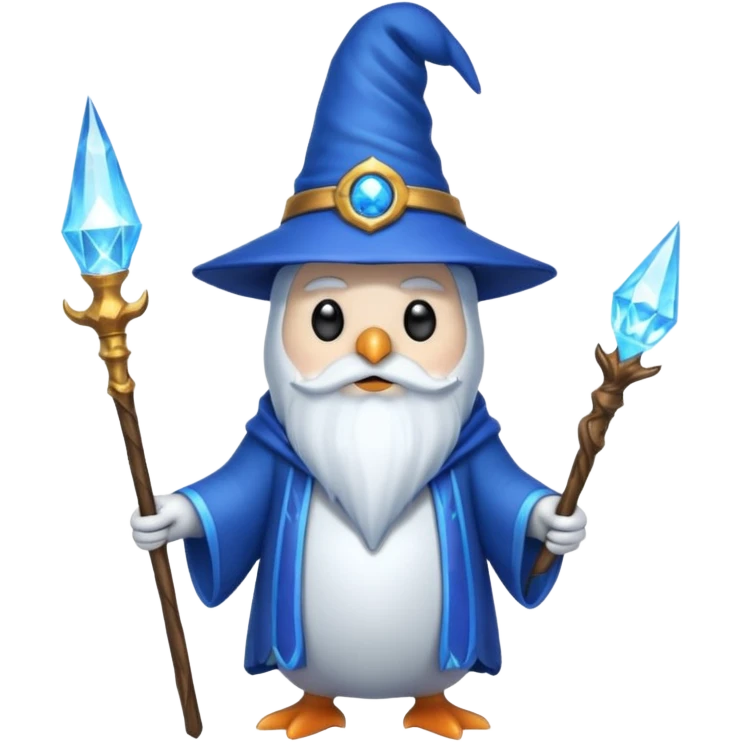 Penguin Wizard emoji