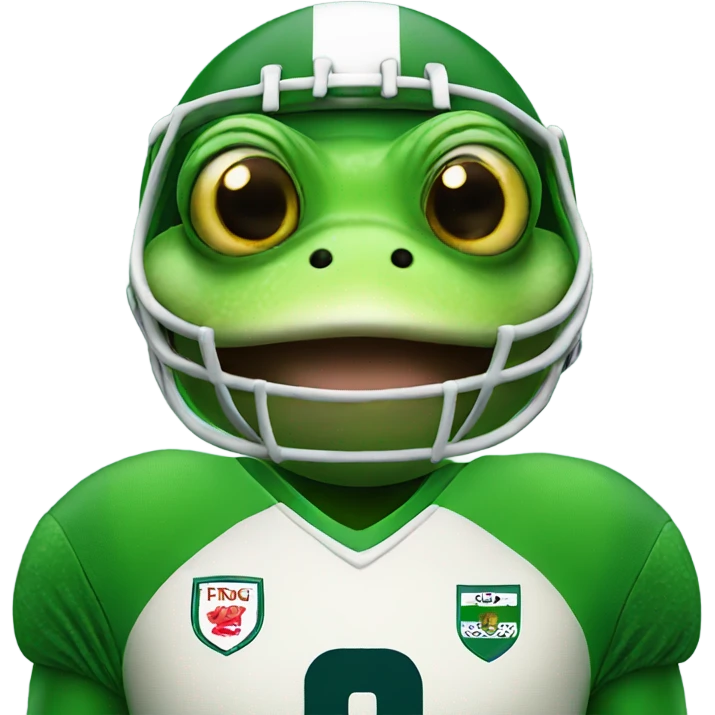 frog in a football kit emoji