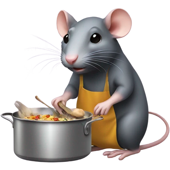 Rat cooking  emoji
