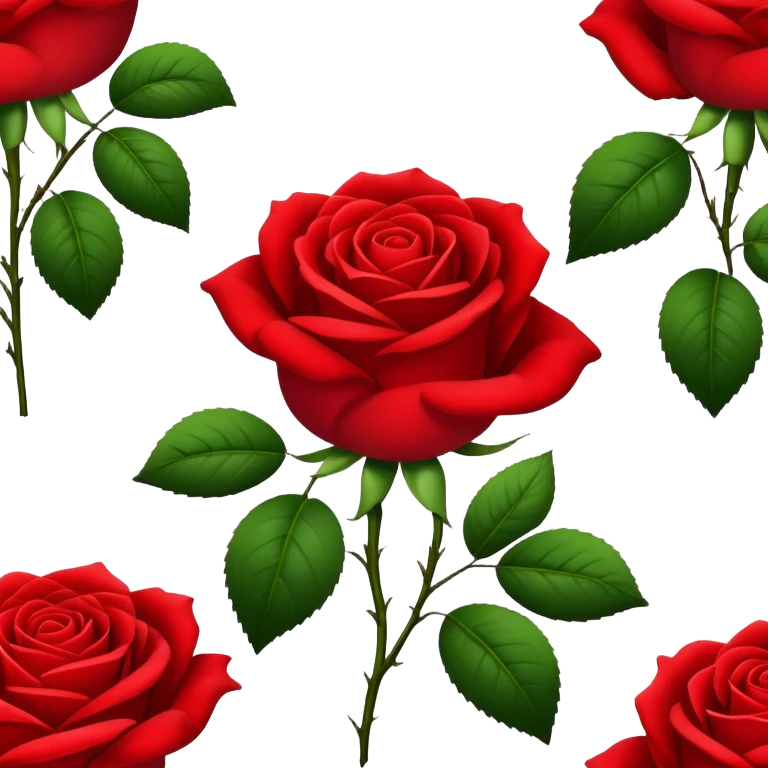 Red roses  emoji