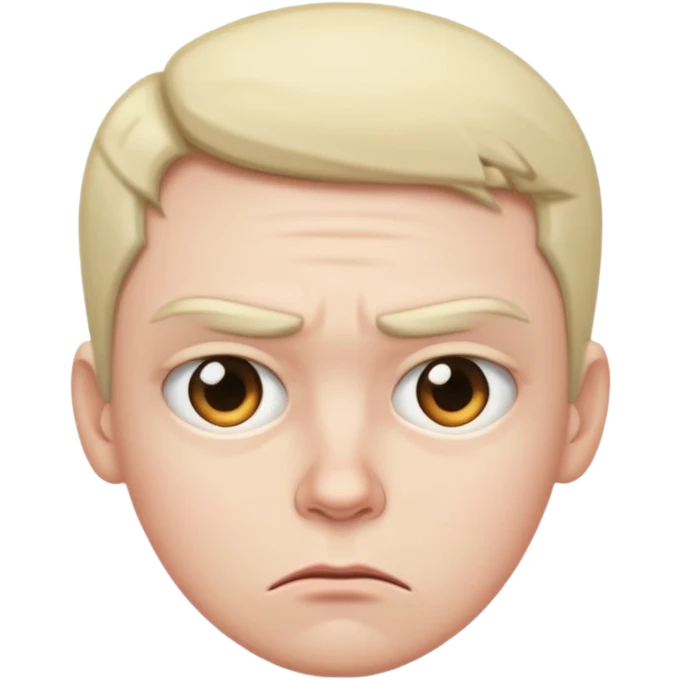 Annoyed lifted eyebrow  emoji