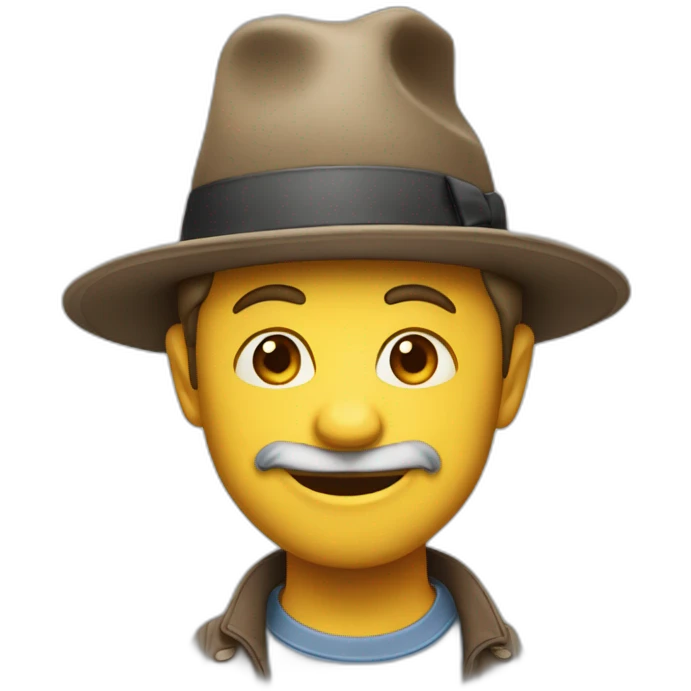 Singe avec un chapeau d’anniversaire  emoji
