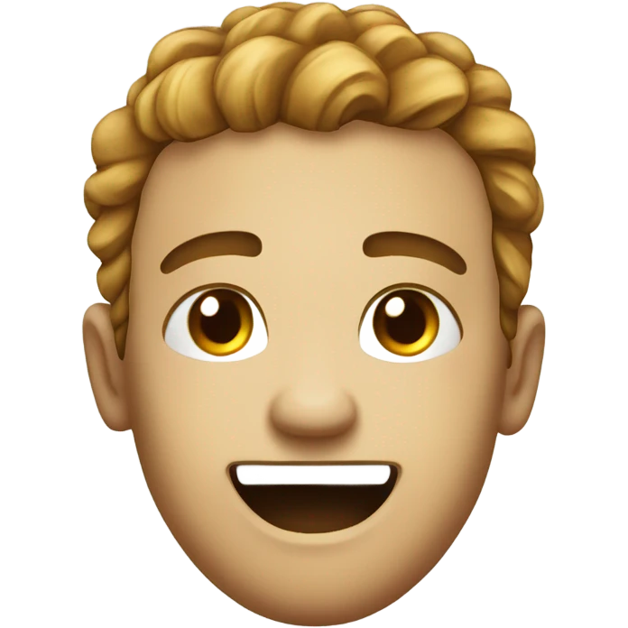 Smiling through pain emoji