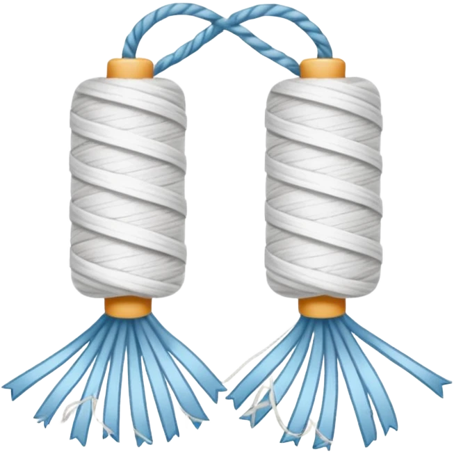 two ends of the thread emoji