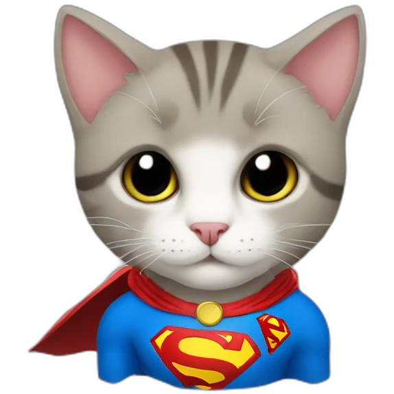 superman cat emoji