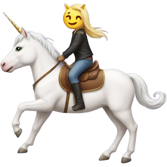 unicorn riding cat emoji