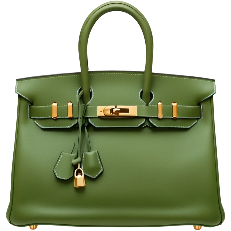 green kaki hermes birkin bag emoji