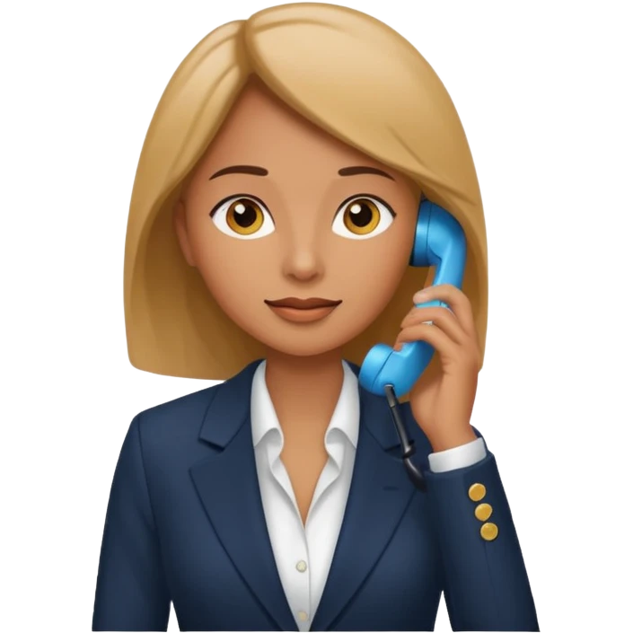 business woman talking on the phone emoji