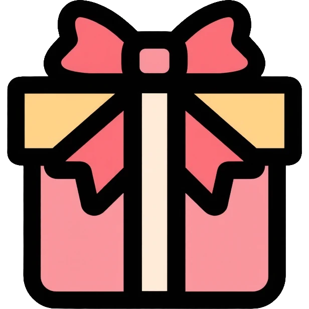 present with ribbon emoji