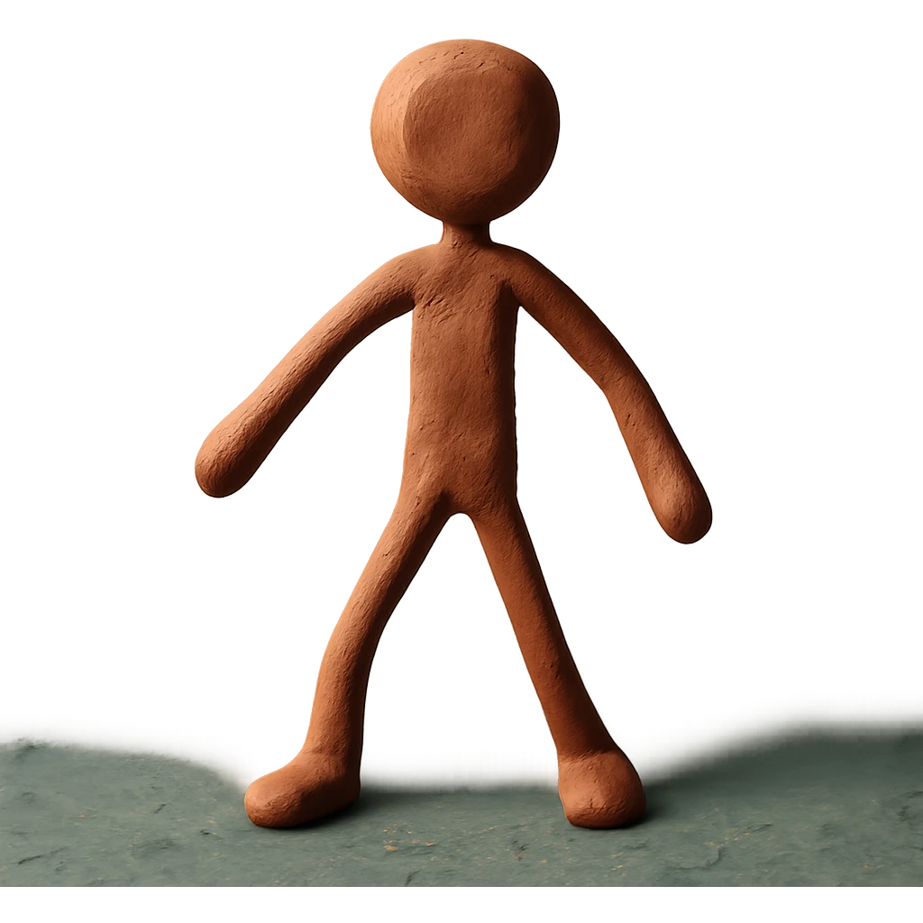 claymation style stick figure emoji