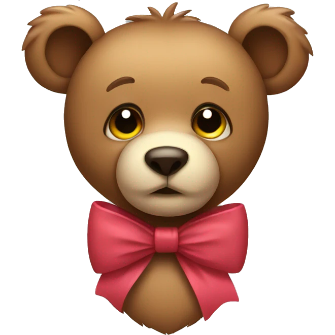 Bear with a bow  emoji