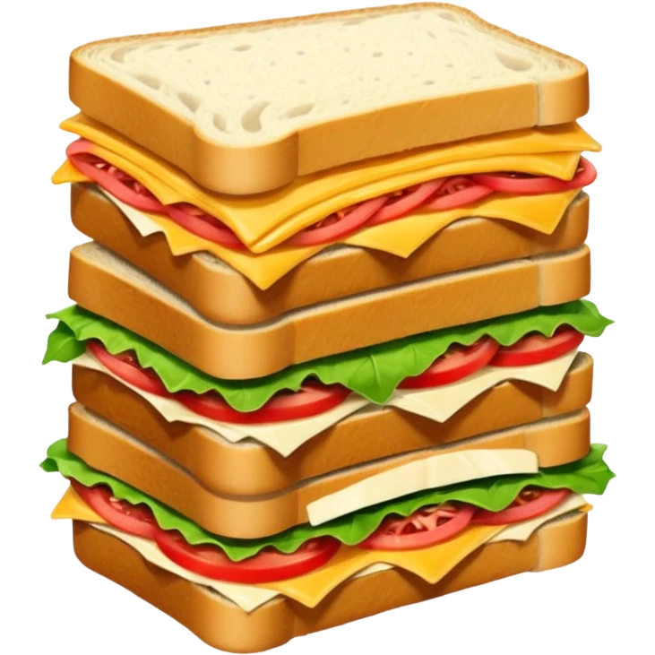 a tall stack of sandwich emoji