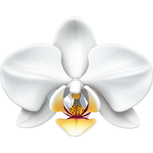 White orchid  emoji