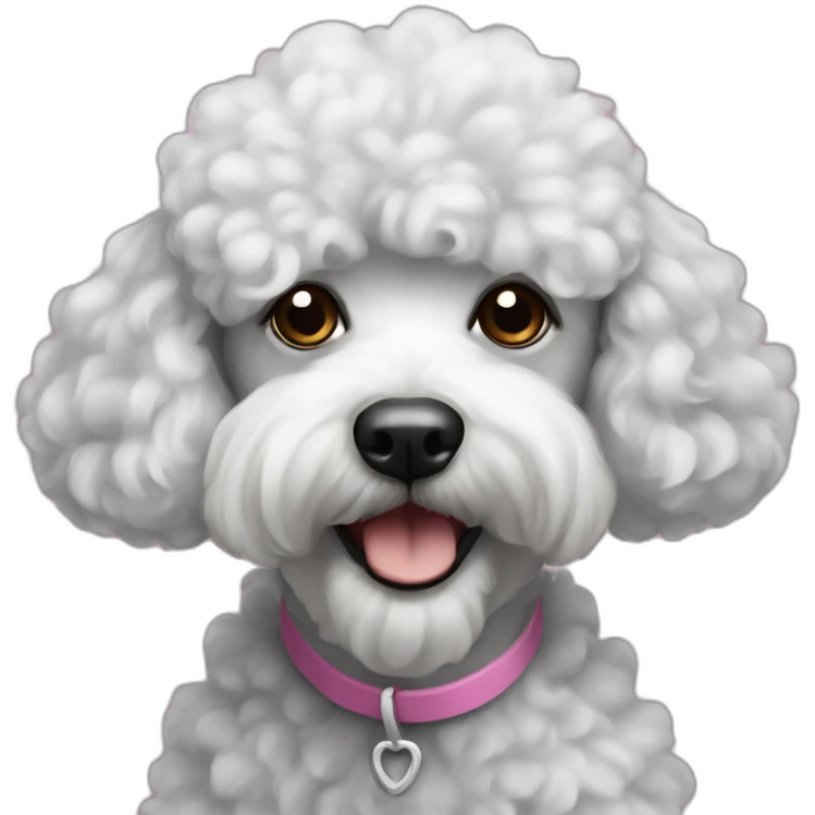 Geriatric poodle emoji