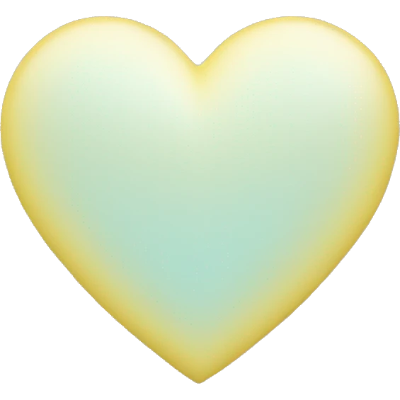 Pastel yellow heart emoji