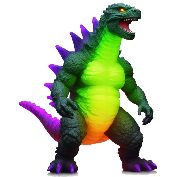 Godzilla uranium fluo toy emoji