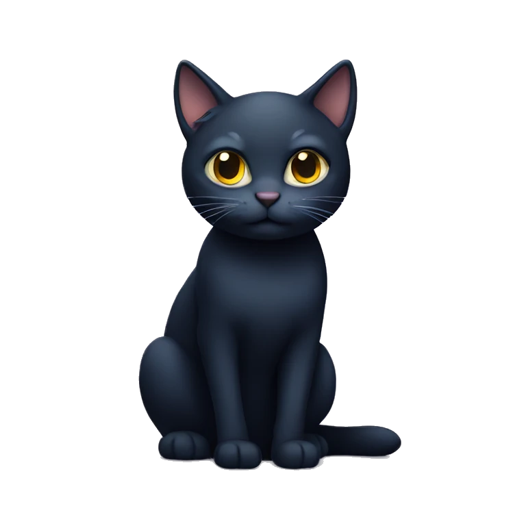 midnight cat emoji