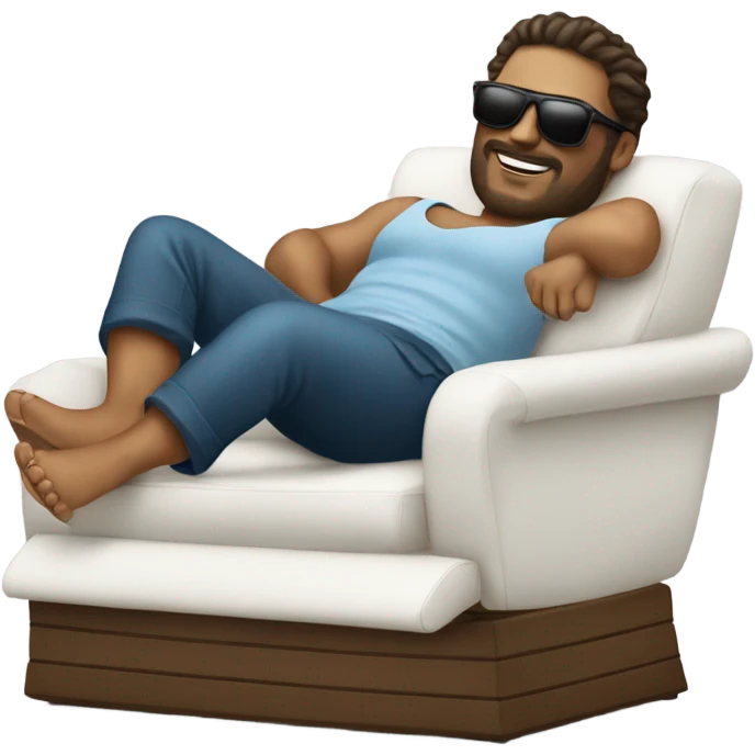 Fat guy on yacht emoji