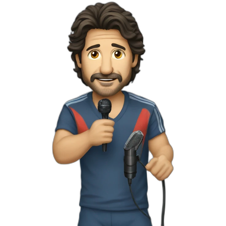 bixente lizarazu with a mic emoji