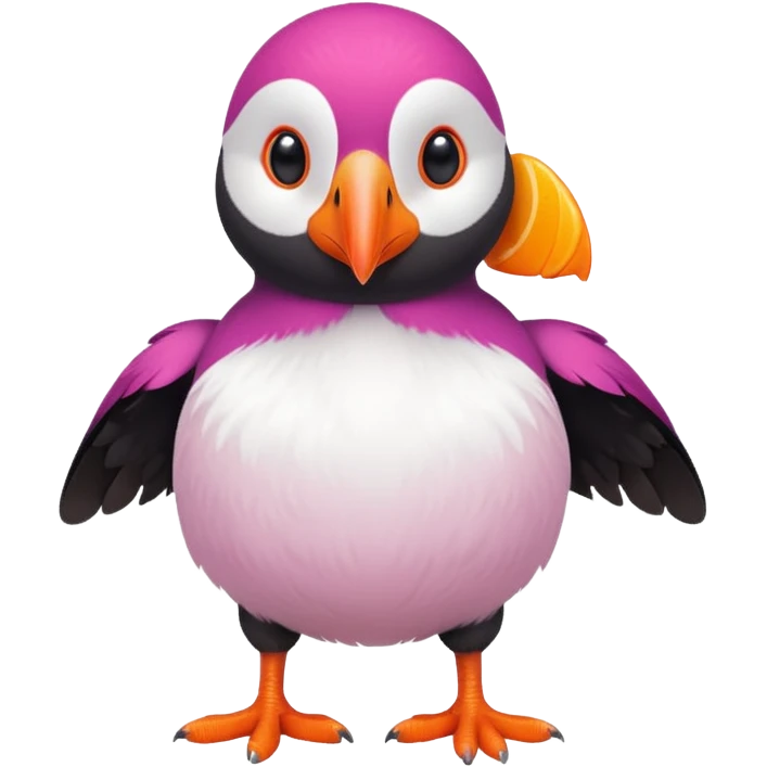 pink puffin emoji