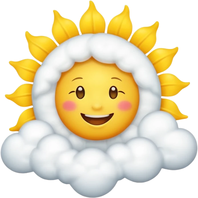 Sunny Cloud, with happy sun emoji