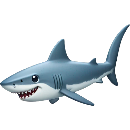 Shark holding up thumbs up  emoji