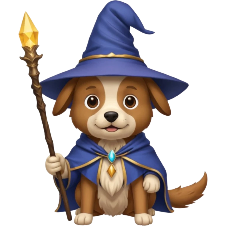 Dog wizard emoji