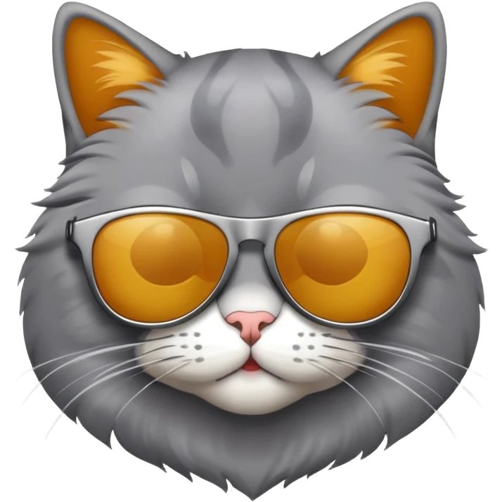 Cat wearing sunglasses emoji