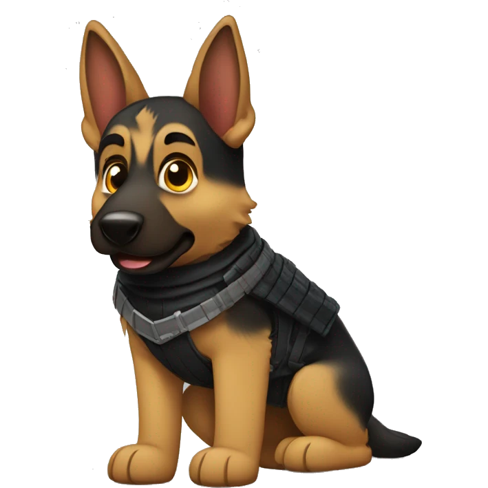 German shepherd ninja  emoji