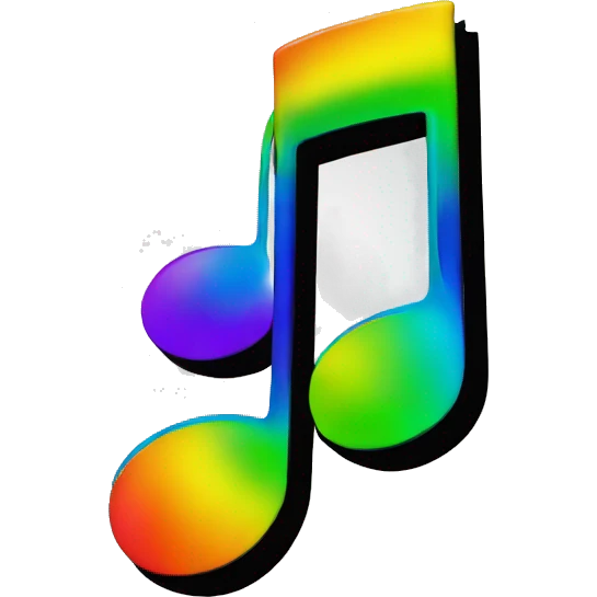 rainbow music note emoji