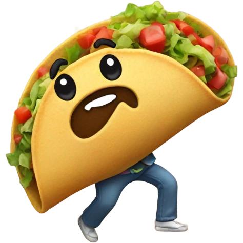 Dancing taco emoji