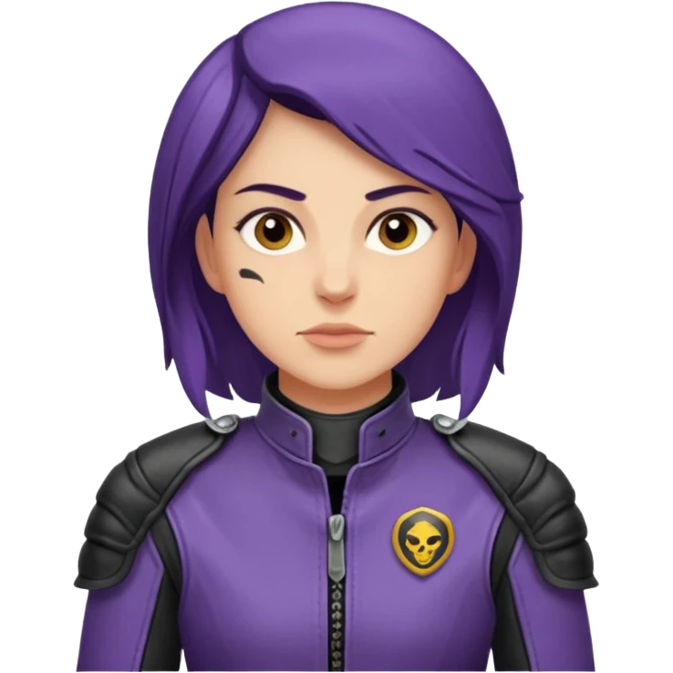 Violet Sorengil from the book The Fourth Wing, Traces of a Fighting Ashjad emoji