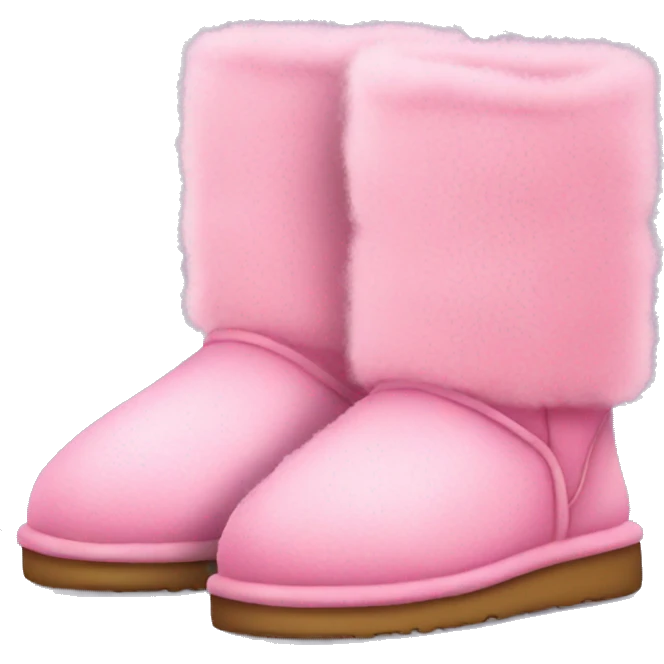 pink fluffy uggs emoji