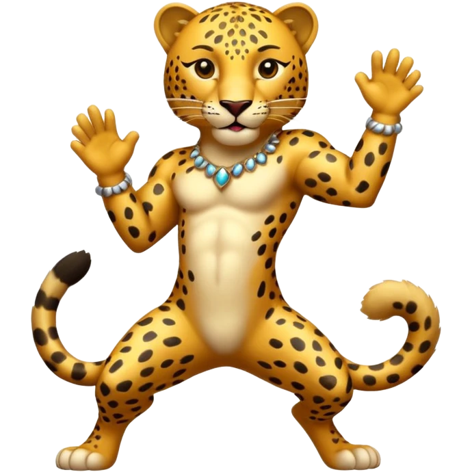 leopard der tanzt emoji