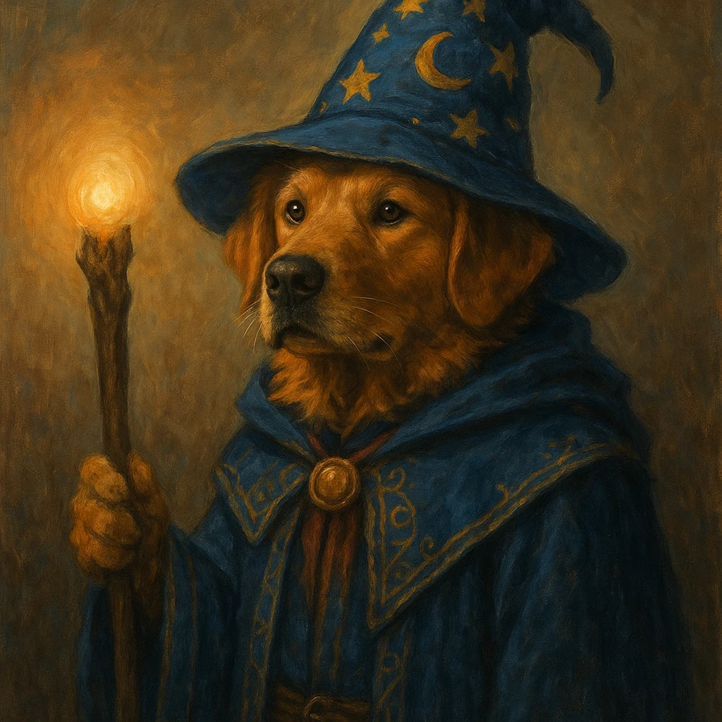 wizard dog2 emoji