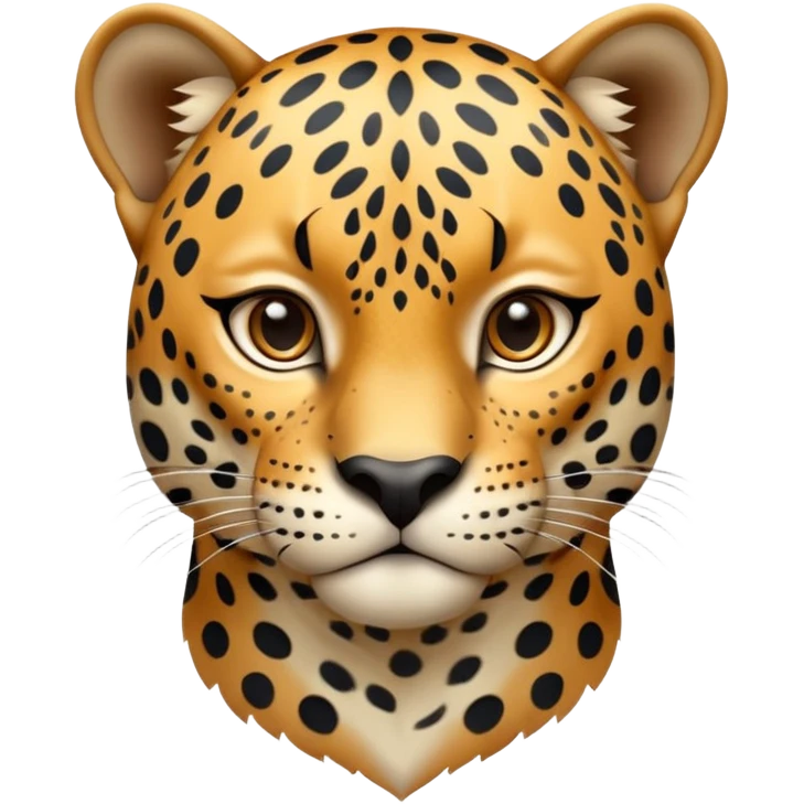 A high-resolution photo-realistic digital illustration of a young jaguar, chest upward A high-resolution, photo-realistic digital illustration of a majestic young jaguar emoji
