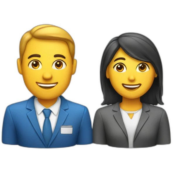 matching job applicant with recruiter emoji