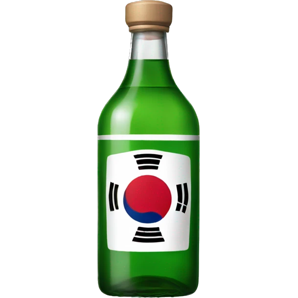 Korean soju bottle  emoji