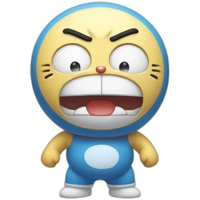 Doraemon angry emoji
