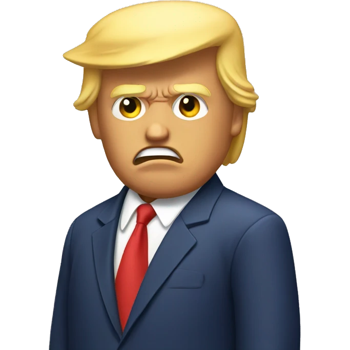 Donald trump sweating emoji