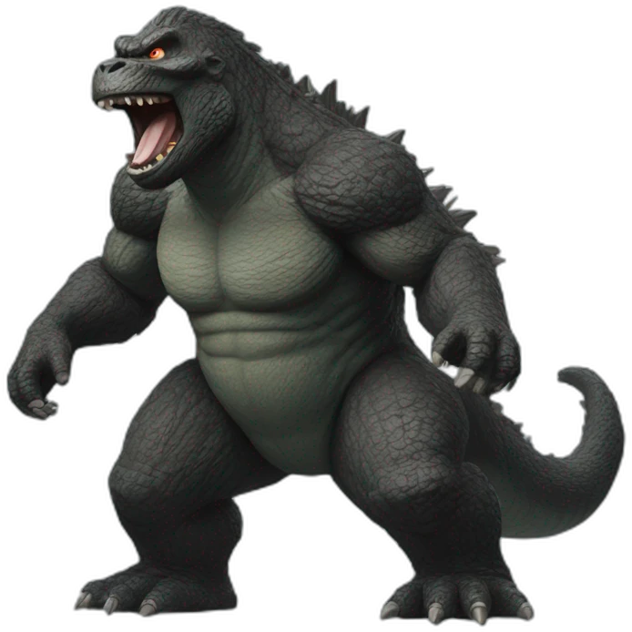 godzilla kong emoji