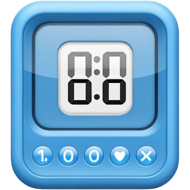 plain digital timer with just 15:00 on the screen, no extra details emoji