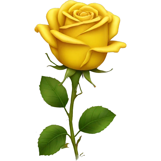 yellow roses with red tips emoji