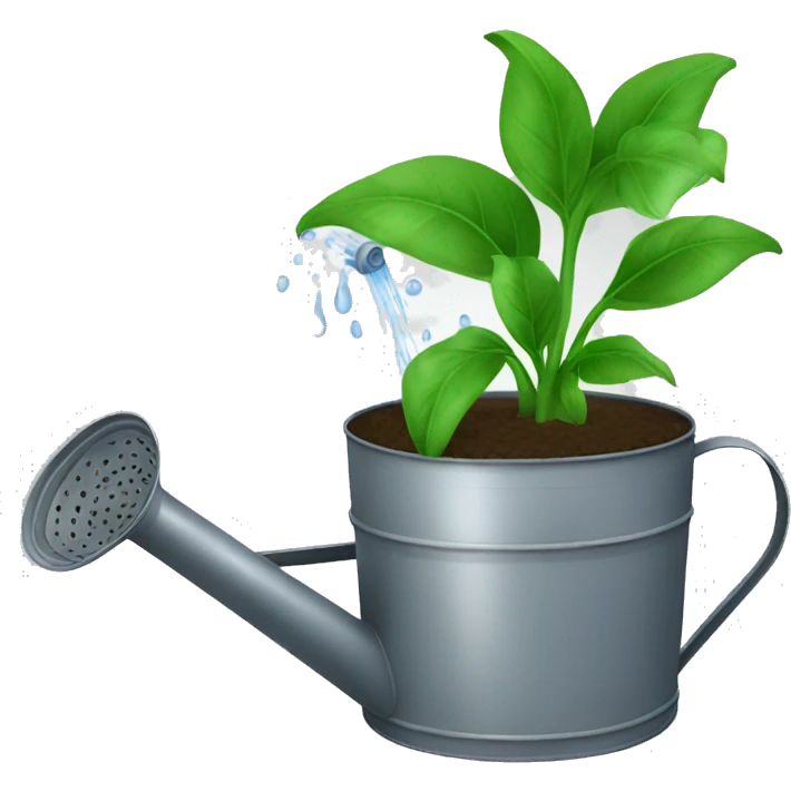 watering can watering crop emoji