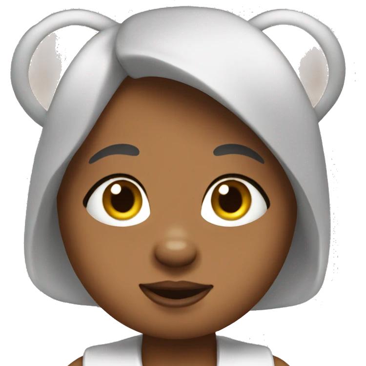 Coquette bear emoji