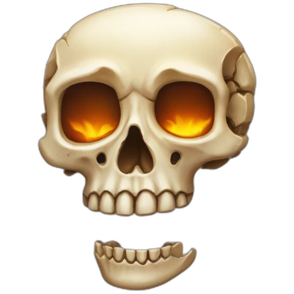 scorched bone emoji emoji