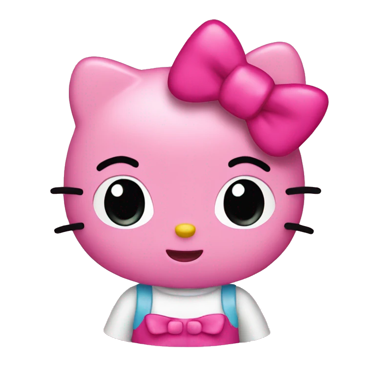 Pink hello kitty  emoji