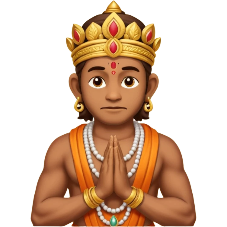 Hanuman ji praying emoji
