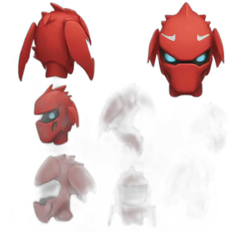 red digimon emoji